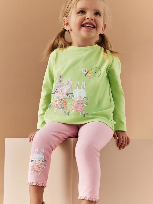 Kids Toddler Girls Spring Autumn Casual Cute Cartoon Long Sleeve Sweatshirts Pants Sets
